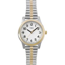 Timex Womens T2n068 Elevated Classics Dress Two-tone Expansion Watch Wristwatch