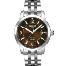 Tissot Men's PRC 200 Stainless Steel Brown Dial