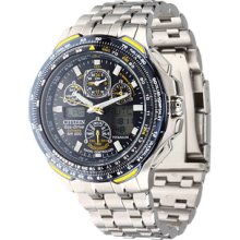 Titanium Skyhawk At Blue Angels Multi-band Atomic Eco-drive Flight Chr