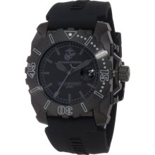 U.S. Marine Corps WA124 Men's Armor Swiss Tritium Sport Black Dial Sil