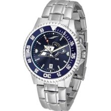 University of Akron Zips Men's Stainless Steel Dress Watch