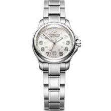 Victorinox Swiss Army Silver Officer's Watch