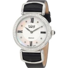 Women's BUR065BK Swiss Quartz Diamond Strap