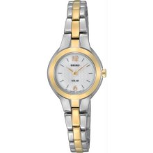 Women's Dress White Dial Solar Quartz