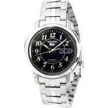 Women's Stainless Steel Case and Bracelet Black Dial Day and Date