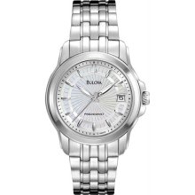 Women's Stainless Steel Mother of Pearl Dial Precisionist