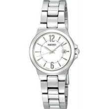 Women's Stainless Steel Silver Tone Dial Quartz Link