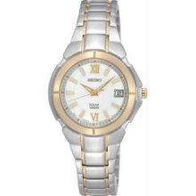 Women's Two Tone Stainless Steel Solar