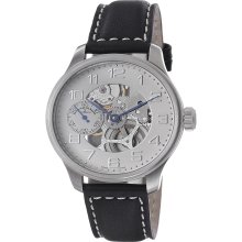 Zeno Men's 'Oversized' Ivory Skeleton Dial Automatic Watch