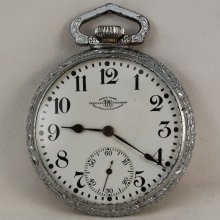 16 Size Ball Waltham 19 Jewel Lever Set Official Railroad Standard Pocket Watch 1915