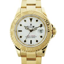 18k Yellow Gold Rolex Yachtmaster 16628 Mens Watch