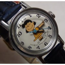 1952 Lucy from Peanuts Gang Silver Ladies Watch - Mint - w/ Strap