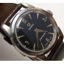 1956 Omega Seamaster Men's 17 Jwl Swiss Made Silver Watch w/ Omega Strap