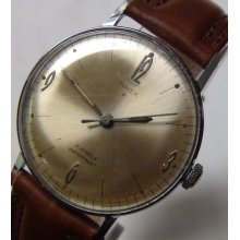 1964 Timex Men's Silver 21Jwl Watch - Near Mint Condition