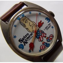 1970' Original Spiro Agnew Vice President Gold Watch by Dirty Time Company