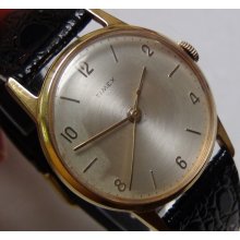 1970' Timex Men's Gold Interesting Dial Watch w/ Strap