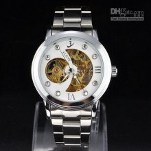 2012 Men Watches, Stainless Steel, Flent Automatic, Mechanical Moonp