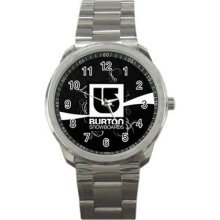 2013 Burton Snowboards Black Design Sport Metal Watch Rare