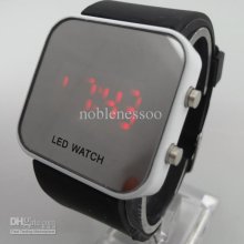 20pcs Unisex Rare Military Digital Red Led Mens Ladys Quartz Watch M