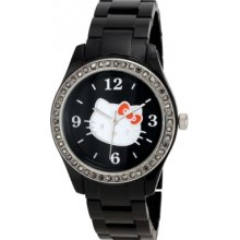 25210 Hello Kitty Ladies Grand Prix Kitty Black Watch