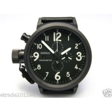 276 Parnis 50mm Lefty Quartz With Chrono Pvd Watch Whi