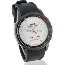 6719 Men's Stylish Water Resistant Analog Watch (White)