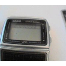 676 Casio Data Bank Telememo Lcd Watch Runs Casio Dbc-610