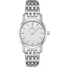 96L131 Bulova Ladies Dress All Silver Watch