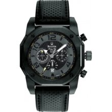 98B151 Bulova Mens Marine Star Chronograph Black Watch