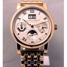 A. Lange & Sohne Langematik Perpetual Rose Gold On Bracelet Model 310.221