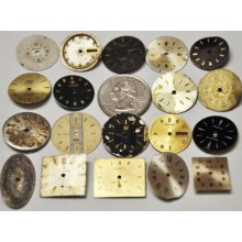 A Lot Of Vintage Steampunk Watch Dials Part/altered Art 84