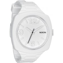 A265-1100 Nixon The Dial White Rubber Watch