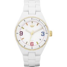 Adidas Men's & Women's Nylon Case White Nylon Mineral Watch Adh2694