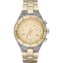 Adidas Unisex Adh2544 Gold Aluminum Quartz Watch With Beige Dial