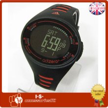 Adidas Unisex Adp3503 Sport Watch Black Red Adidas Adizero