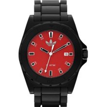 Adidas Unisex Stockholm ADH2750 Black Rubber Quartz Watch with Re ...