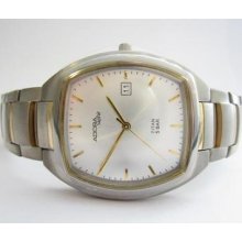 Adora Titan/gold Plated White Dial N.o.s. Quartz Gents Watch Running