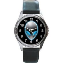 Alienware Unisex Silver-Tone Round Metal Watch 07