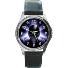 Alienware Unisex Silver-Tone Round Metal Watch 01