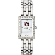 Alluring Ladies Auburn University Watch with Logo in Stainless Steel