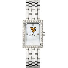 Alluring Ladies West Virginia University Watch with Logo in Stainless Steel