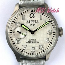 Alpha Titanium Case Hand Winding Watch -