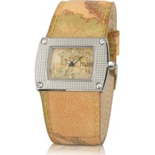 Alviero Martini 1A Classe Designer Women's Watches, 1a Prima Classe - Ladies' Geo Rectangular Dial and Strap Watch