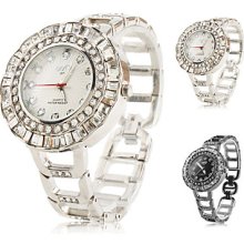 Analog Women's Alloy Quartz Wrist Watch with Diamond (Assorted Colors)
