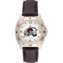 Anderson Jewelry Colorado Avalanche Men's Leather Pro Watch ...