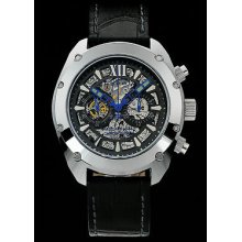 Android Limited Edition Virtuoso Mechanical Chronograph Leather Strap Watch