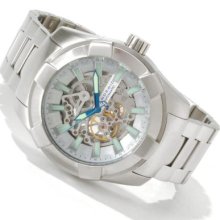 Android Men's Naval 2G Skeleton Automatic Stainless Steel Bracelet Watch SILVERTONE