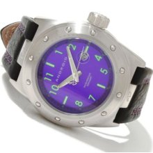 Android Men's RPM 2 Quartz Leather Strap Watch PURPLE