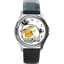 Angry Birds Unisex Silver-Tone Round Metal Watch 06