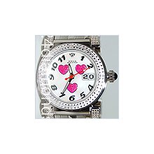 Aqua Master Hearts Diamond Womens Watch 3333D